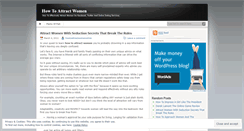 Desktop Screenshot of howtoattractwomenonline.wordpress.com