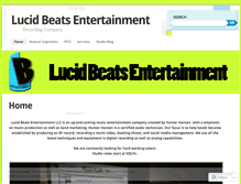 Tablet Screenshot of lucidbeatsentertainment.wordpress.com