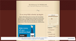 Desktop Screenshot of elisa925.wordpress.com