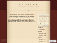 Tablet Screenshot of elisa925.wordpress.com