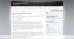 Desktop Screenshot of pandandabrownwarriors.wordpress.com