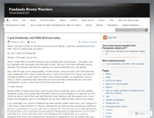 Tablet Screenshot of pandandabrownwarriors.wordpress.com
