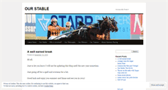 Desktop Screenshot of ourstable.wordpress.com