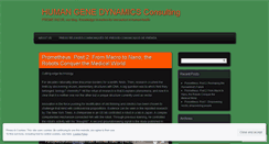 Desktop Screenshot of humangenedynamics.wordpress.com