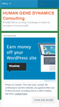 Mobile Screenshot of humangenedynamics.wordpress.com