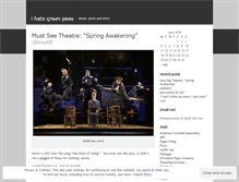 Tablet Screenshot of ihategreenpeas.wordpress.com