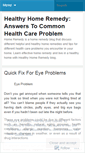 Mobile Screenshot of healthyhomeremedy.wordpress.com
