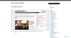 Desktop Screenshot of annaarcosdiary.wordpress.com