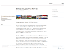 Tablet Screenshot of inburgeringscursusmarokko.wordpress.com