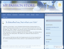 Tablet Screenshot of mypassionstore.wordpress.com