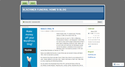Desktop Screenshot of blackmerfuneralhome.wordpress.com