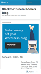 Mobile Screenshot of blackmerfuneralhome.wordpress.com