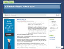 Tablet Screenshot of blackmerfuneralhome.wordpress.com