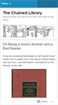 Mobile Screenshot of chainedlibrary.wordpress.com