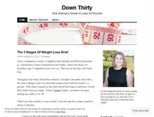 Tablet Screenshot of downthirty.wordpress.com