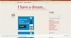 Desktop Screenshot of ihaveadreamblog.wordpress.com