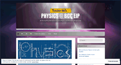 Desktop Screenshot of physicsatbcceip.wordpress.com