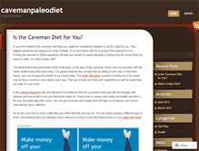 Tablet Screenshot of cavemanpaleodiet.wordpress.com