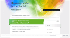 Desktop Screenshot of maravillasdeluniverso.wordpress.com