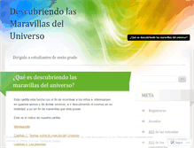 Tablet Screenshot of maravillasdeluniverso.wordpress.com