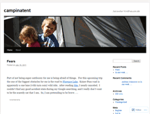 Tablet Screenshot of campinatent.wordpress.com