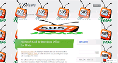 Desktop Screenshot of 505news.wordpress.com