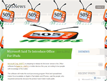 Tablet Screenshot of 505news.wordpress.com