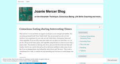 Desktop Screenshot of joaniemercer.wordpress.com