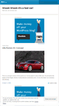 Mobile Screenshot of itsafastcar.wordpress.com
