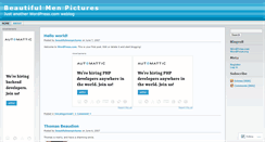 Desktop Screenshot of beautifulmenpictures.wordpress.com