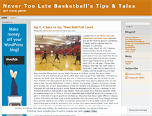 Tablet Screenshot of hoopstips.wordpress.com