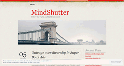 Desktop Screenshot of mindshutter.wordpress.com