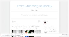 Desktop Screenshot of fromdreamingtoreality.wordpress.com
