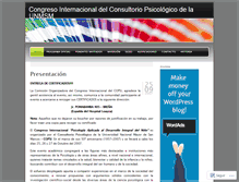 Tablet Screenshot of congresocopsi.wordpress.com