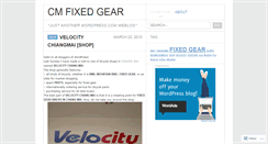 Desktop Screenshot of chiangmaifixedgear.wordpress.com