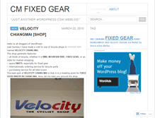 Tablet Screenshot of chiangmaifixedgear.wordpress.com