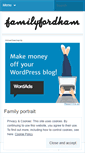 Mobile Screenshot of familyfordham.wordpress.com