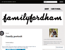 Tablet Screenshot of familyfordham.wordpress.com