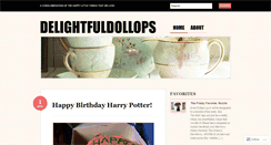 Desktop Screenshot of delightfuldollops.wordpress.com