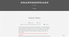 Desktop Screenshot of dhaneshspeaks.wordpress.com