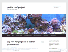 Tablet Screenshot of prairiereefproject.wordpress.com
