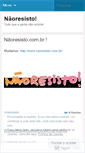 Mobile Screenshot of naoresisto.wordpress.com