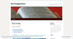 Desktop Screenshot of predigtarchiv.wordpress.com