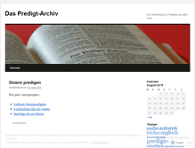 Tablet Screenshot of predigtarchiv.wordpress.com
