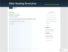 Tablet Screenshot of biblereaders.wordpress.com