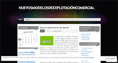 Desktop Screenshot of nuevosmodelosexplotacioncom.wordpress.com