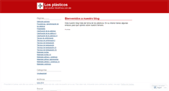 Desktop Screenshot of losplasticos.wordpress.com