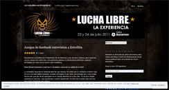 Desktop Screenshot of luchalibrelaexperiencia.wordpress.com