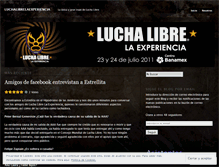 Tablet Screenshot of luchalibrelaexperiencia.wordpress.com