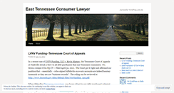 Desktop Screenshot of easttnconsumerlawyer.wordpress.com